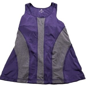 Women's Purple and Grey Nevada Tank Top Size Medium